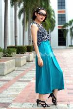 Maxi ผ้ายืด แต่งระบายเก๋ๆ เพิ่มความเปรี้ยวและเซ็กซี่ด้วยผ้าชีฟองลายเสือ ใส่สวย และ สบายมากค่ะ